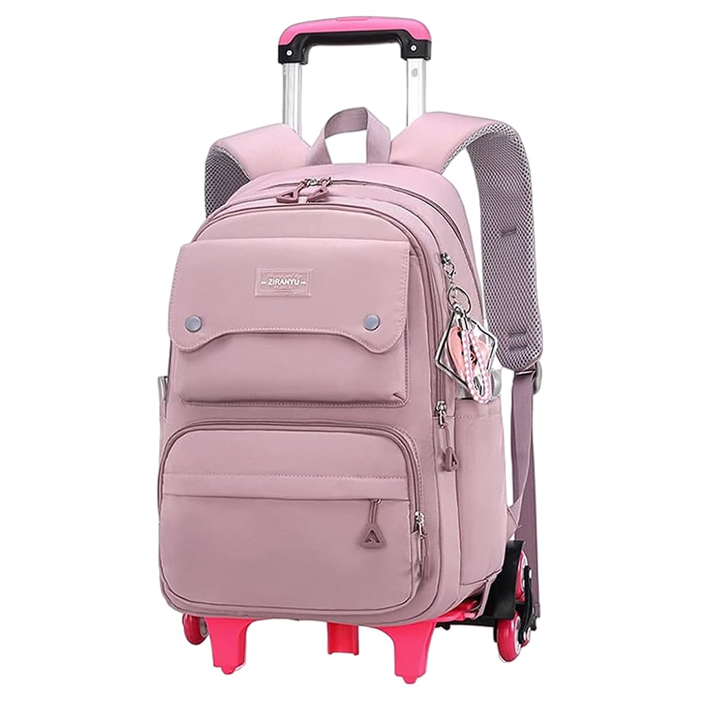 PALAY School Backpack on Wheel Travel Backpack on Wheel with Retractable Pull Handle Girls School Backpack Detachable Wheel Stand with Puller Fashion Large School Bag for Primary Gift School Backpack PALAY School Backpack on Wheel Travel Backpack on Wheel with Retractable Pull Handle Girls School Backpack Detachable Wheel Stand with Puller Fashion Large School Bag for Primary Gift School Backpack